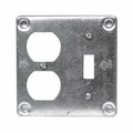 Hubbell Electrical Box Cover, Square, Metal 8375BAR